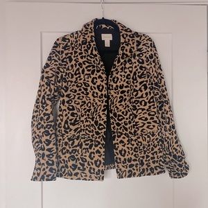 Chico’s Animal Print Suit Jacket